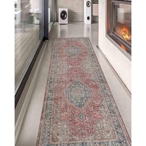 Floral Persian Style <b>Rug</b>: Colorful Thin Turkish <b>Rug</b>,<b>Chenille</b> <b>Rug</b> - Product Image 4