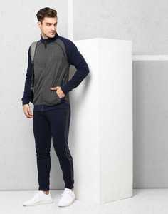 Survêtement utilisable en extérieur pour hommes Jogging Smart-fit & Warm Sportswear Set for Fitness & Leisure Warm Full-Zip Jacket 2 Piece Set - Product Image 3