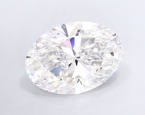 Oval 2.57D VVS2 para piedra de diamante suelta cultivada en laboratorio certificada GIA para anillos, pulseras y collares - Product Image 1
