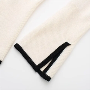 Custom <b>Vintage</b> College Letterman Knitted <b>Cardigan</b> 100% Cotton Button Decoration ODM OEM Services Trending Winter Printed Pattern - Product Image 4