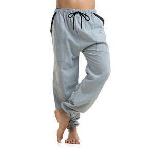 Pantalon baggy élégant pour hommes avec cordon de serrage à la taille et pantalon baggy à jambes larges pour hommes - Product Image 4