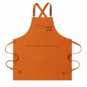 Factory Wholesale <b>Apron</b> Thickened Polyester Cotton Canvas <b>Apron</b> New Household <b>Kitchen</b> <b>Aprons</b> - Product Image 2