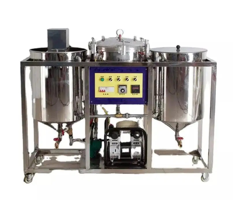 vegetable palm rice bran cooking oil refinery machine