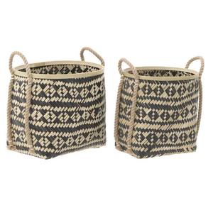 Paniers à linge en bambou tressés à la main à 100 %, naturels, écologiques, bon marché, pour un usage quotidien, produits pour la maison et le jardin - Product Image 5