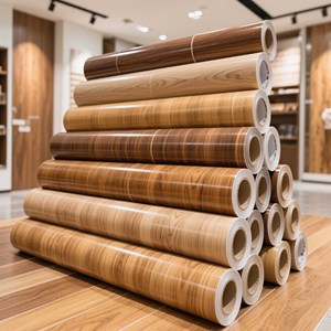 Nuovi prodotti in vinile Pvc foglio di legno tessuto adesivo foglio di vinile <span class=keywords><strong>per</strong></span> il tagliere di legno <span class=keywords><strong>per</strong></span> <span class=keywords><strong>porta</strong></span> e armadio <span class=keywords><strong>carta</strong></span> da parati - Product Image 1
