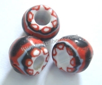Perles rondes Millefiori style Murano pour la fabrication de bijoux 6mm & 8mm perles de verre fleur en vrac colorées cristal Lampwork & perles de verre