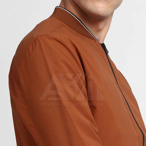 Blouson bomber homme zippé, veste décontractée légère, logo personnalisé OEM ODM - Product Image 6
