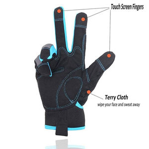 Guantes de trabajo para hombre para construcción, reparación, ensamblaje y mantenimiento que ofrecen seguridad, comodidad y agarre para las manos. - Product Image 4