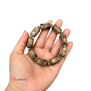 Calidad Superior 100% Pure Vietnamita Agarwood High-End Underwater Oud Bead Bracelet de Vietnam - Product Image 4