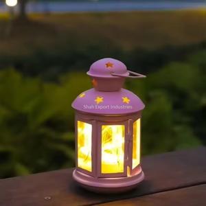 Wholesaler Metal & Glass <b>Mini</b> Candle <b>Lantern</b> Turquoise Finished for Home & Ramadan Decoration Hanging <b>Lanterns</b> - Product Image 5