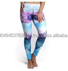 High Quality Custom Active Sports Fitness <b>Leggings</b> for Women Wholesale Gym Wear with Tie-Dye Technique - Product Image 2