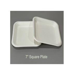 Bandeja de Bagazo Biodegradable, Resistente al Agua y al Aceite, de Grado Alimenticio, Compostable, Desechable, Ecológica - Product Image 2