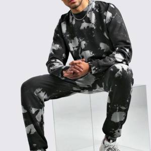 2025 Men Cotton Acid <b>Wash</b> Tracksuit New Arrival Hot Sale Latest Style Casual Sweat Suits Embroidered Breathable Plus Size <b>Boys</b> - Product Image 6