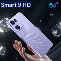Promotion Usine Smartphone Smart 9 HD Mémoire 1+16 Go Grand Écran 6,6 Pouces Téléphone Android