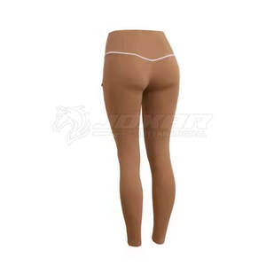 Ladies Horse Riding Tights Breathable <b>Equestrian</b> <b>Leggings</b> High Waist Design OEM Custom Logo - Product Image 5