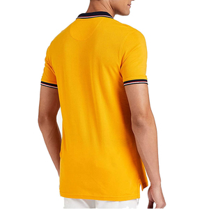2026 Men's Short Sleeve 100% Knitted Cotton for Polo <b>T</b>-<b>Shirts</b> Quick Dry Breathable Golf <b>Shirt</b> with Solid Pattern - Product Image 2
