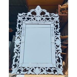 Modern Elegant Glass Vertical Venetian Framed <b>Mirror</b> <b>Wall</b> Mount <b>Wall</b> <b>Mirror</b> - Product Image 2