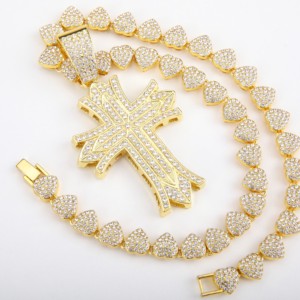 RB Gems Personnalisé Hiphop VVS Moissanite Pendentif 925 Argent Lettre Chaîne Glacé Lunette Réglage pour Christian Fine Pendentifs Charmes - Product Image 2