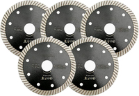 Disque de scie diamantée turbo industriel OEM soudé au laser et pressé à chaud de 105 mm à 300 mm pour la découpe du granit et du béton