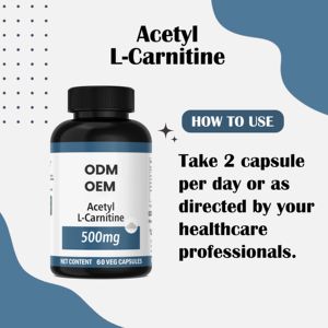 Services OEM ODM de marque privée Vanity Vision pour l'acétyl-L-carnitine 500 mg, 60 capsules, compléments alimentaires à base de plantes pour adultes, énergie - Product Image 2