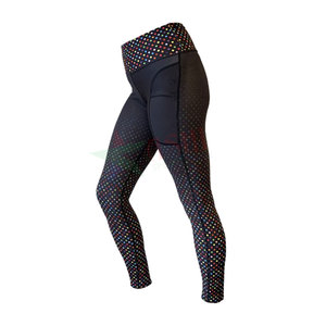 Custom Sublimation Printing Horse Riding Tights Quick Dry <b>Equestrian</b> Leggings with Silicone Full Seat Sports Breeches - Product Image 4