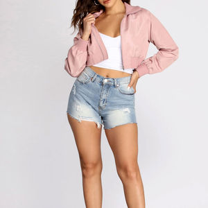Chaqueta Bomber Ligera, Transpirable y Cortavientos para Mujer, Venta al por Mayor, Nueva Llegada, Talla Grande, Chaqueta Bomber Corta - Product Image 4