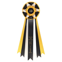 Ruban de Satin imprimé Logo personnalisé de haute qualité, Rosette multicolore, décoration de spectacle pour chien et animal de compagnie