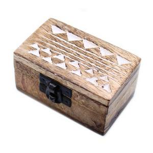 Caja decorativa Almacenamiento artesanal Caja de almacenamiento y joyería de madera Regalos y manualidades Cajas de madera Letreros de pared - Product Image 5