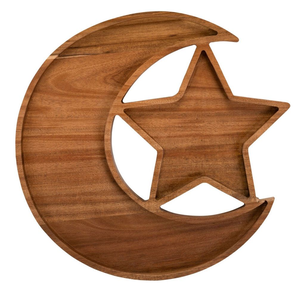 100% Super Quality Mango Wood Moon Shaped Bowl Candle <b>Decoration</b> Luxury aesthetic decor farmhouse moon bowl For <b>birthday</b> decor - Product Image 2