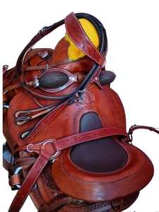 Sillín occidental para montar a caballo, cómodo, personalizado, de cuero - Product Image 5