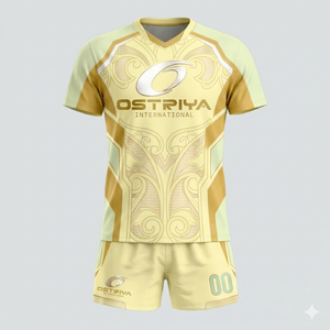 Custom Design Heat-Transfer Printed Men's Short Sleeve Plus Size Wear <b>Volleyball</b> Uniform High Quality 100% Polyester Material - Product Image 4