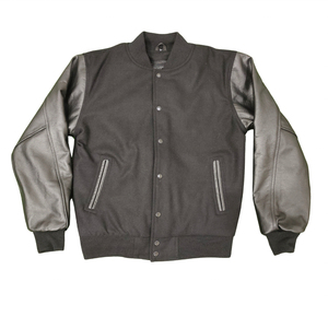 แจ็กเก็ตเลตเตอร์แมนกับเสื้อขนสัตว์แขนเสื้อหนังวิทยาลัยสำหรับฤดูหนาวเสื้อแจ็คเก็ตสำหรับผู้ชายจัดส่ง DP - Product Image 1