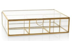 Boîte à bijoux en métal et en verre, construction solide et durable, anti-poussière, résistante aux rayures, verrouillage sécurisé, organisateur pour le rangement des bijoux - Product Image 5