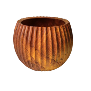 Sustainable Wooden Bowl <b>Food</b> Serving Bowl for Catering Wooden Dinnerware Sets for Restaurant Service - Product Image 6