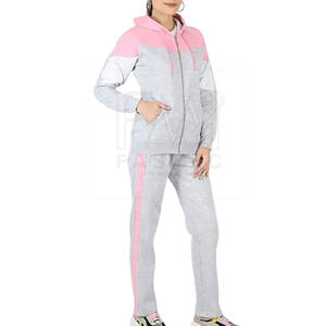 Survêtement deux pièces XXL Slim Fit décontracté de style de rue pour les femmes Logo de marque personnalisable hiver ensembles grande taille en vente - Product Image 2