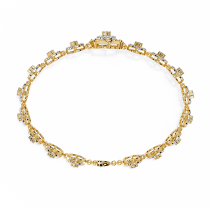 Fabulosa Pulsera de Diamantes Cultivados en Laboratorio de Oro de 18k, Elegantes Brazaletes de Diamantes - Product Image 6