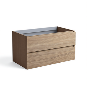 Mobile da Bagno Koricini 90cm in Rovere Naturale con 2 Cassetti, Design Italiano, Base Elegante da 90cm - Product Image 2