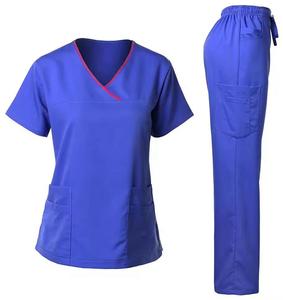 Uniformes de gommage médicaux femmes gommage infirmière uniforme haut pour hôpital OEM Service gommage infirmière - Product Image 4