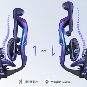 SIHOO X3Pro Fauteuil <span class=keywords><strong>de</strong></span> Jeu Ergonomique Dégradé Bleu-Violet-Rouge, Chaise Gaming Ordinateur à Dossier <span class=keywords><strong>Haut</strong></span> pour Esports - Product Image 3