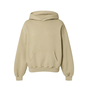 High Quality Men Oversized Hoodie Winter Printed Sweatshirt Regular Fit Plus Size 100% Cotton Fleece Breathable Plain Dyed - Product Image 5