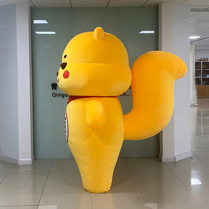 ब्रांड प्रचार पीले इंटरैक्टिव इंफ्लेटेबल कार्टून भालू शुभंकर शुभंकर कस्टम विज्ञापन इंफ्लेटेबल चलने वाली पोशाक - Product Image 2
