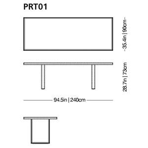 Contemporary Design Prism <b>Mirror</b> Table - Product Image 3