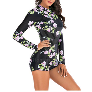 Maillots de bain pour femmes, style tendance, manches longues, une pièce, bikini amincissant, prix raisonnable - Product Image 2