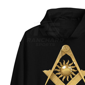 เสื้อฮู้ดดี้ผ้าคอตตอนผสมลายกราฟิกเมสัน ดีไซน์สำหรับผู้ใหญ่ แบบ unisex - Product Image 5