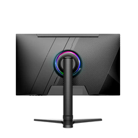 Moniteur de jeu sans cadre 32 pouces IPS 4K 144Hz avec éclairage RVB, interface HD et haut-parleurs intégrés pour ordinateur de bureau