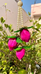 ของตกแต่งบ้านแบบห้อยประดับไข่มุกดอกบัวอินเดียแบบดิวาลิลาทังกันเทศกาลแขวนงานแต่งงานงานปาร์ตี้ขึ้นบ้านใหม่ - Product Image 2