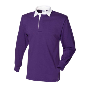 高品質メンズ100% ポリエステルラグビーシャツ長袖クラシックデザイン耐久性快適カジュアルスポーツウェア通気性 - Product Image 6