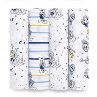 Nouveau-né élégant impression bébé emmailloter nouveau-né 120x120cm dessin animé Animal impression sommeil couverture ensemble pour enfants cadeaux couverture légère