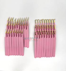 Meilleures pointes de fibres Pince à épiler professionnelle pour une adhérence parfaite aux cils Ne glisse jamais Même les cils de 0.03mm Coude à 90 degrés - Product Image 6