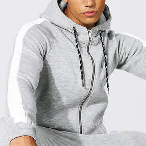 ชุดกีฬาผู้ชายแขนยาวมีฮู้ดชุดวอร์มเข้ารูปกางเกงสำหรับวิ่งชุดวิ่งแบบเต็มตัวสำหรับผู้ชาย - Product Image 2